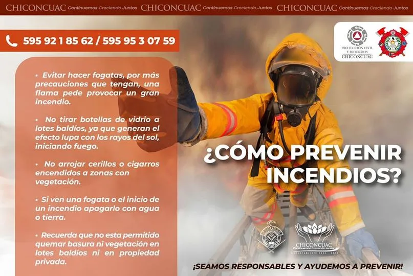 ¡Ayudanos a prevenir incendios Durante la temporada de marzo a jpg