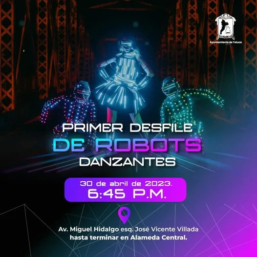 ¡Disfruta el DiaDelNino en el Primer Desfile de Robots Danzantes jpg