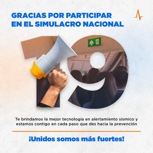 ¡Gracias por haber participado en el SimulacroNacional Los simulacros salva jpg