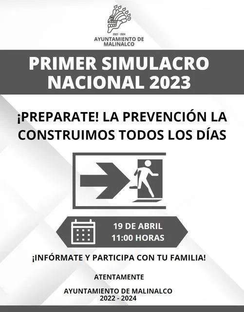 ¡Primer Simulacro Nacional 2023 jpg