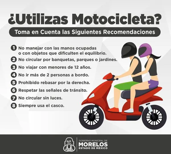 ¡Si manejas motocicleta sigue las recomendaciones jpg