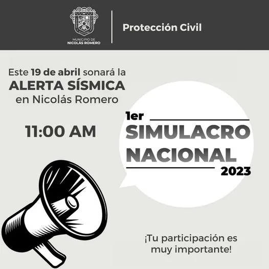 ¡Sumate al primer Simulacro Nacional de Sismo de 2023 Recuerda jpg