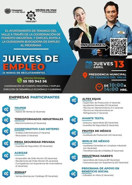 ¿Buscas empleo Conoce las vacantes que se ofertaran Acude el jpg