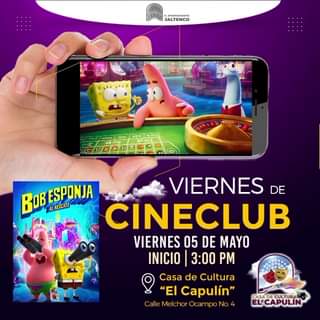 1683203573 VIERNES DE CINE CLUB con la proyeccion de Bob Esponja