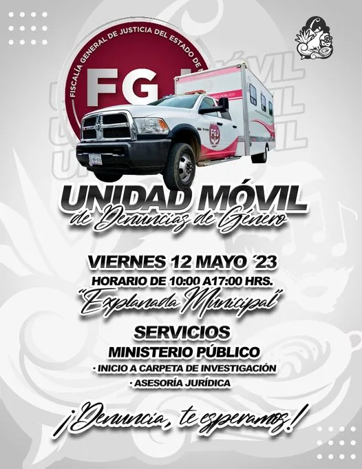 1683725073 UnidadMovil I Denuncias de Genero Este viernes 12 de mayo jpg