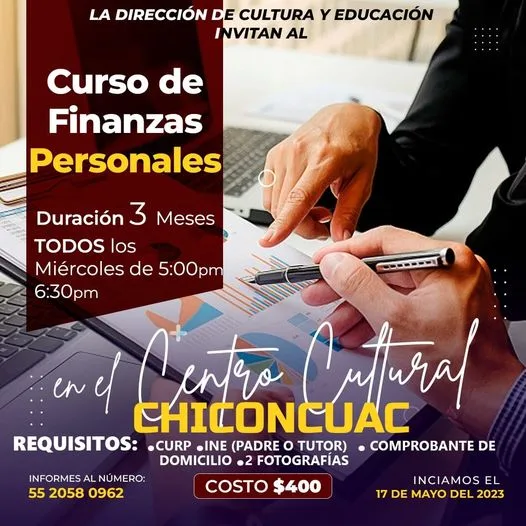 1683826126 La Direccion de Cultura y Educacion invitan al CURSO FINANZAS jpg