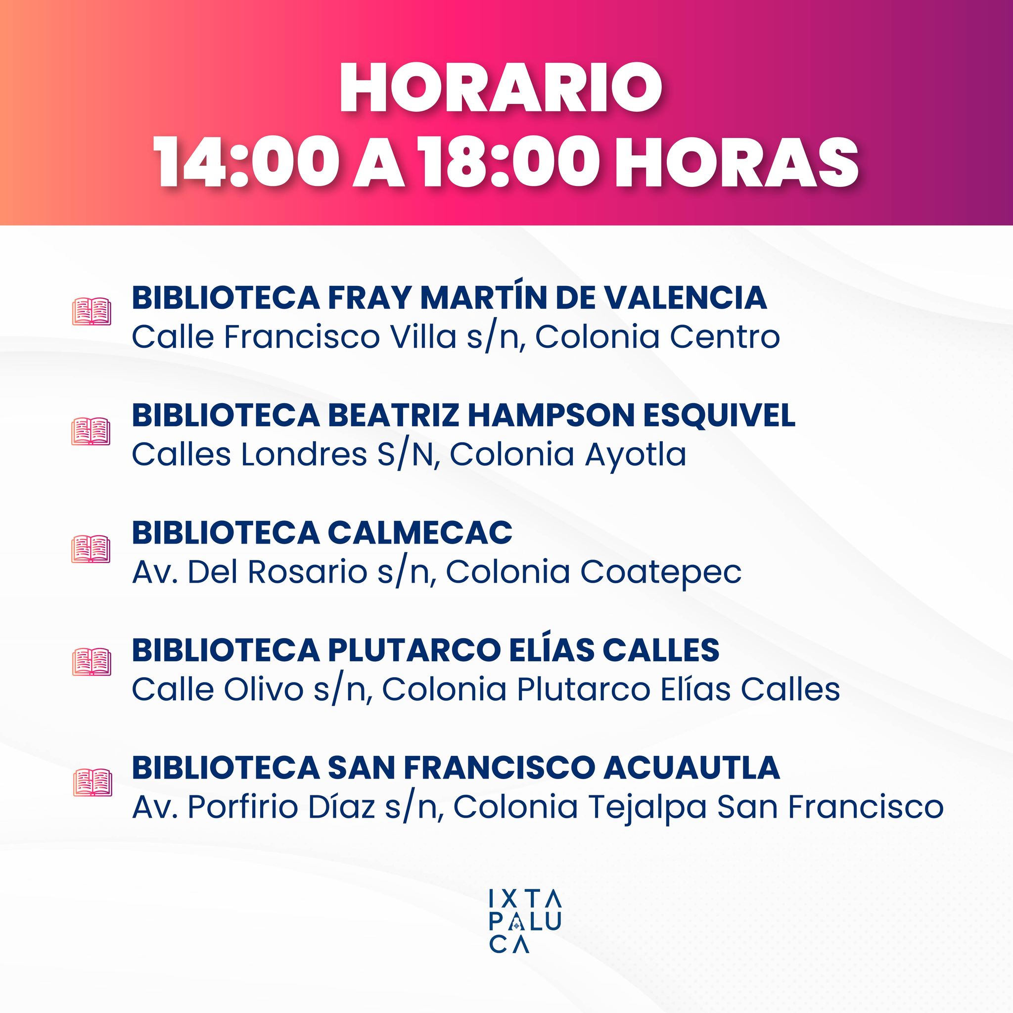 1684343182 359 Te invitamos a acudir a cualquiera de nuestras 7 bibliotecas