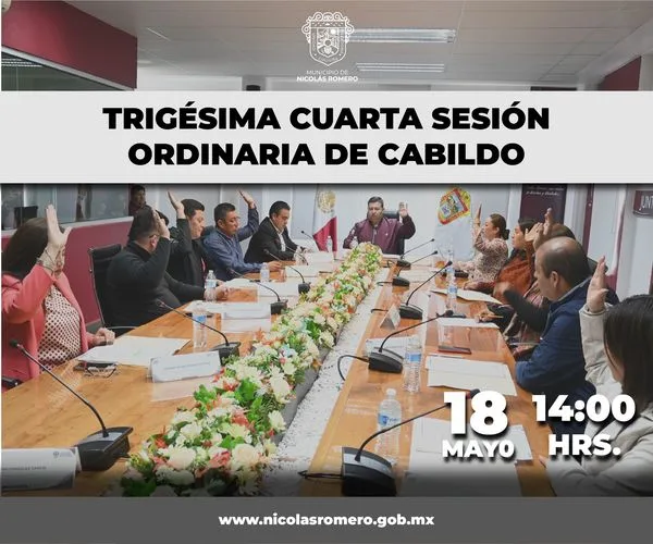 1684345248 Trigesima Cuarta Sesion Ordinaria de Cabildo jpg