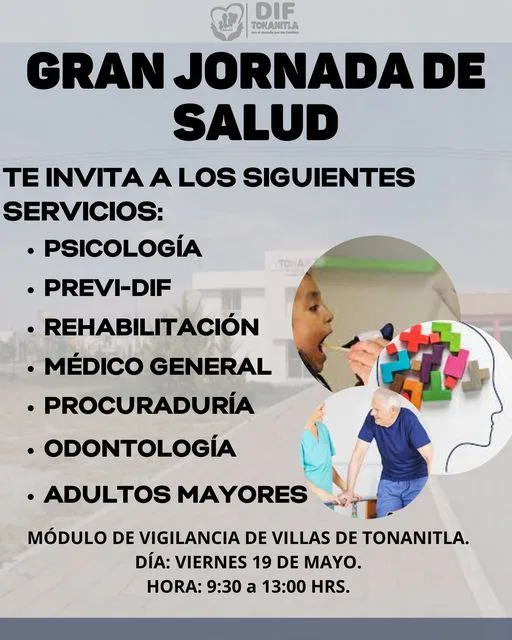 1684428225 Ven a nuestra Gran Jornada de salud del SMDIF Este jpg