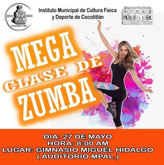 1684433570 Mega Clase de Zumba 27 de mayo 800am Gimnasio Miguel jpg