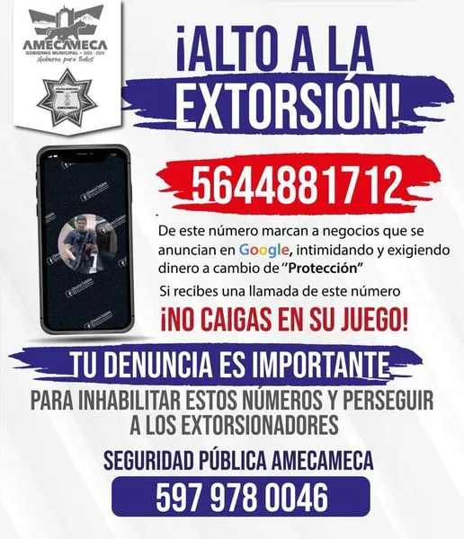 1684452412 CuidaConLasExtorsiones Evita contestar llamadas del numero 56 44881712 NO jpg