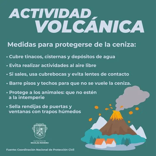 1684685687 Recomendaciones ante la caida de ceniza proveniente del volcan Popocatepetl jpg