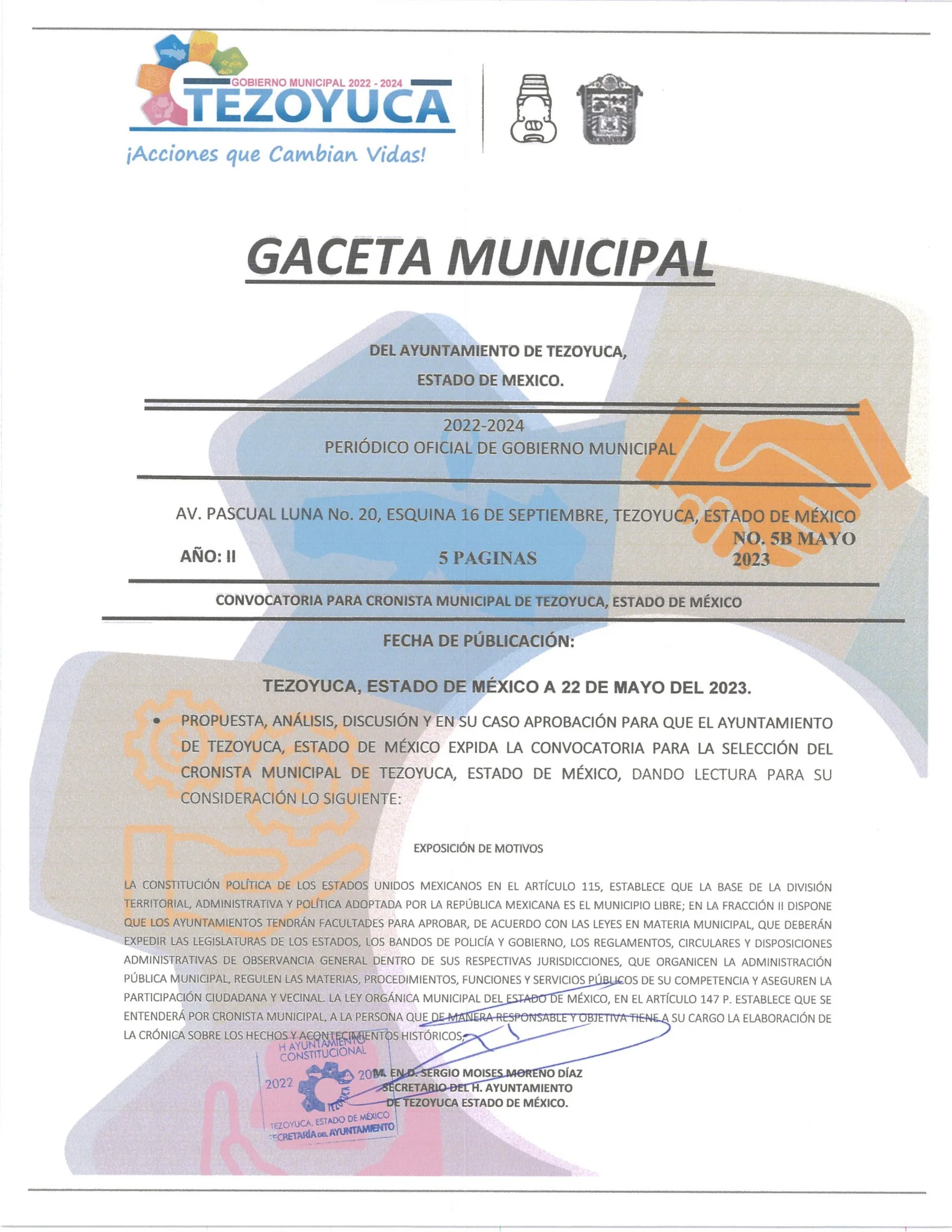 1684790314 CONVOCATORIA PARA LA DESIGNACION DEL CRONISTA MUNICIPAL jpg