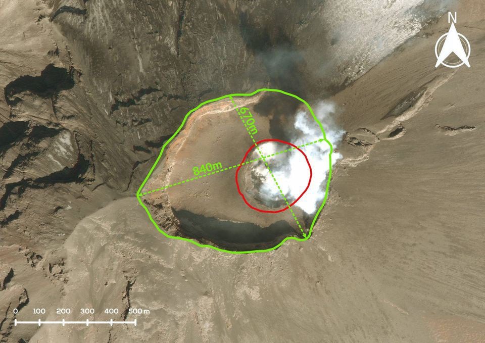 1684792711 455 Te has preguntado que tamano tiene el crater del Popocatepetl