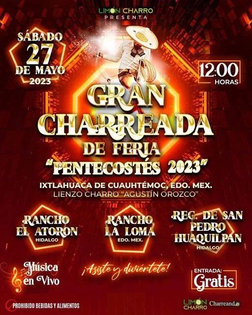 1685017301 Te invitamos a la Gran Charreada 27 de mayo jpg