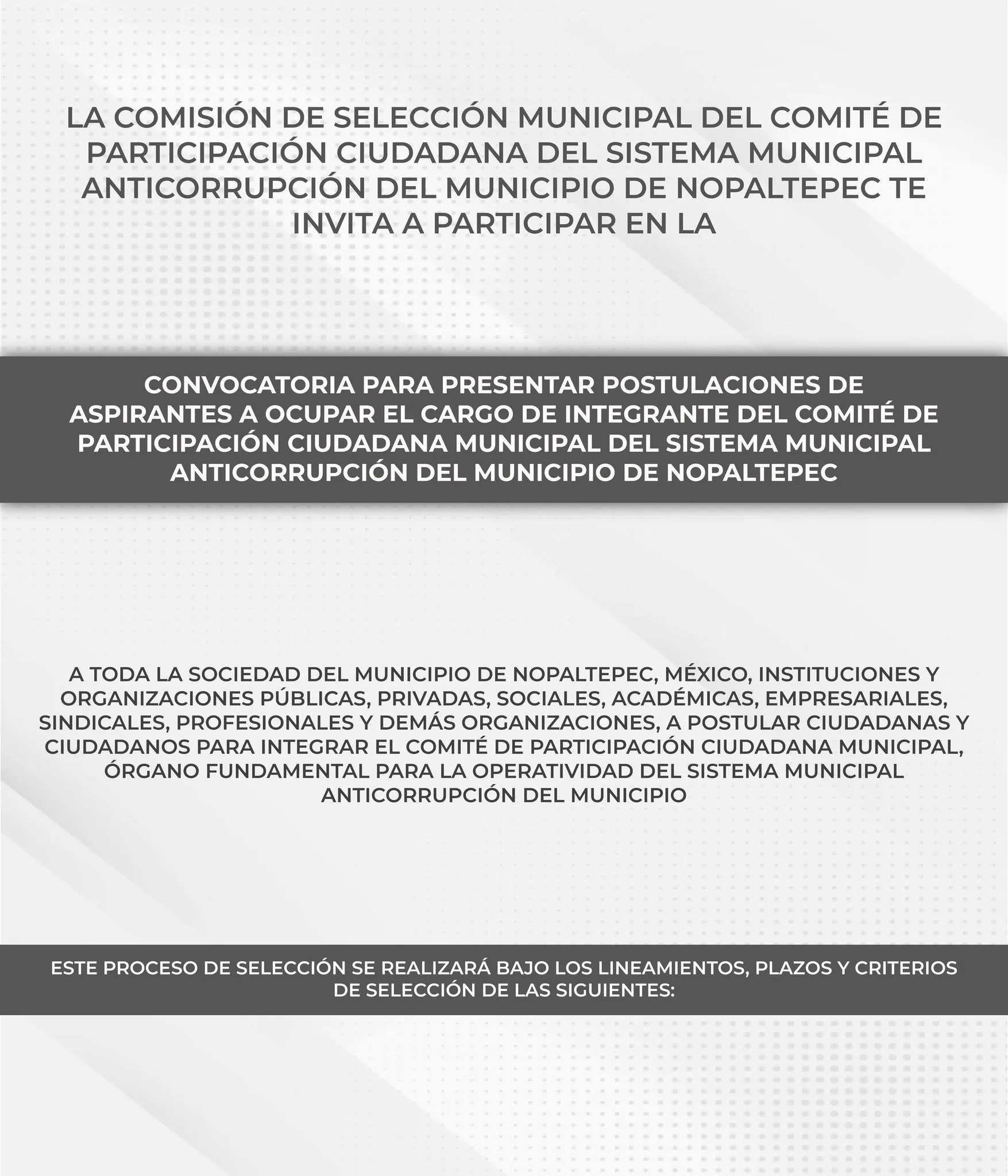 1685032590 Convocatoria para presentar postulaciones de aspirantes a ocupar el cargo jpg