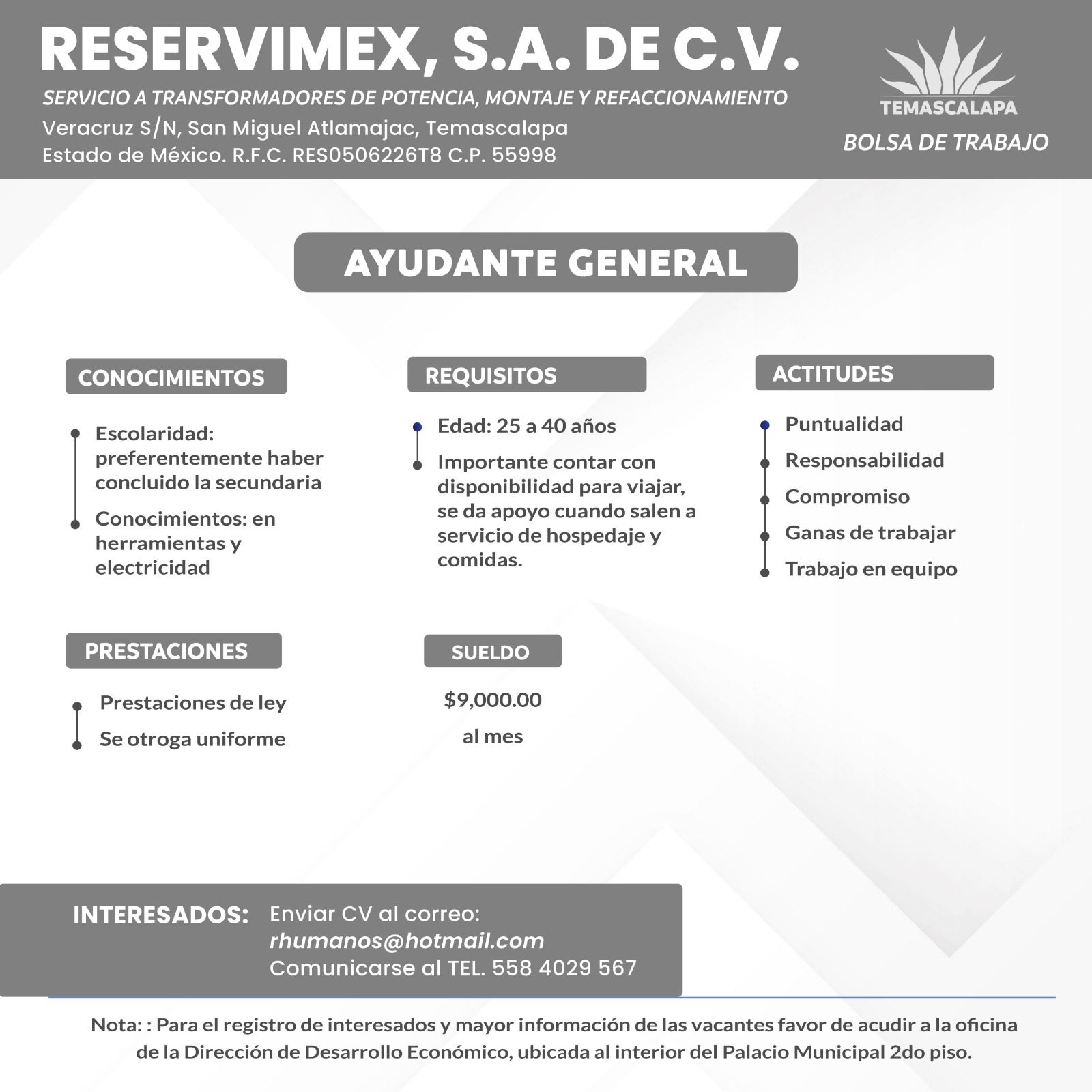 1685046511 637 Empleo Te compartimos las vacantes de empresas interesadas en