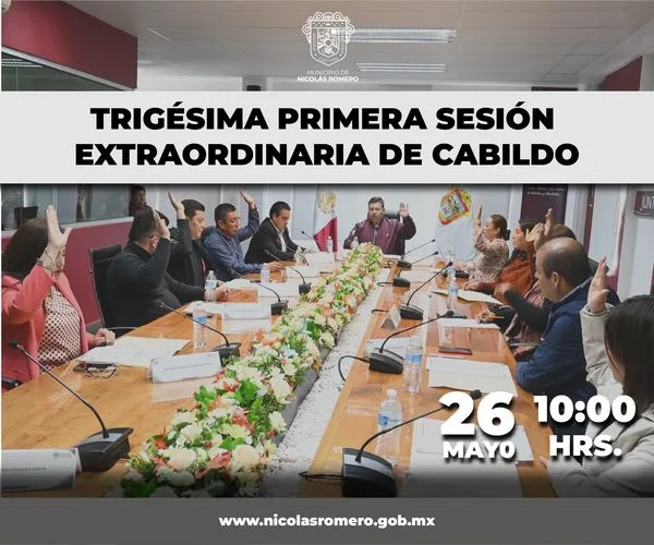 1685108014 Trigesima primera Sesion Extraordinaria de Cabildo jpg