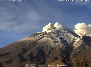 1685207676 Reporte de actividad del volcan Popocatepetl del 27 de mayo