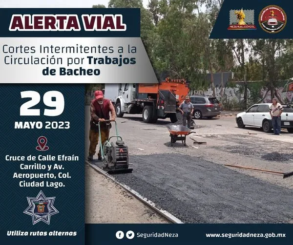 1685396984 Alerta Vial Se registran cortes intermitentes a la circulacion jpg