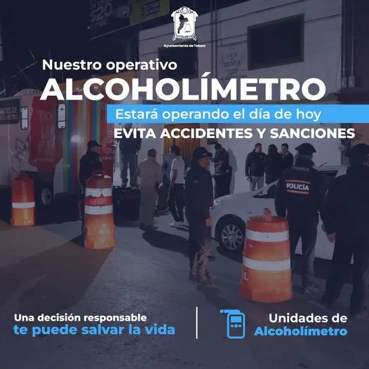 ALCOHOLIMETRO Ayudanos a prevenir accidentes ¡Si tomas NO manejes jpg