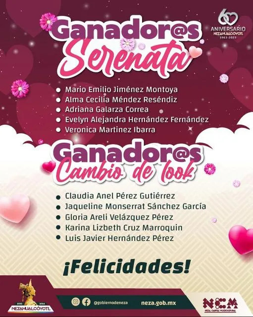 Ganador@s ¡Felicidades gracias por participar en este concurso jpg