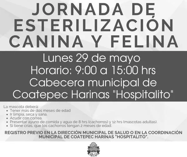 Jornada de esterilizacion ¡Te esperamos Recuerda realizar tu registro jpg