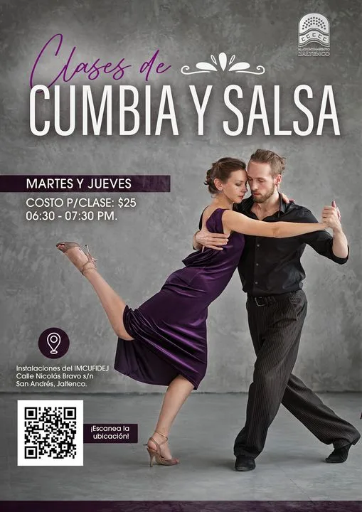 ¡Invitacion a Clases de Cumbia y Salsa Nos complace invitarlos jpg