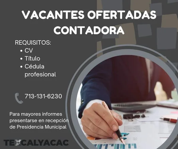 ¿Estas en busca de trabajo Tenemos la siguiente vacante laboral jpg