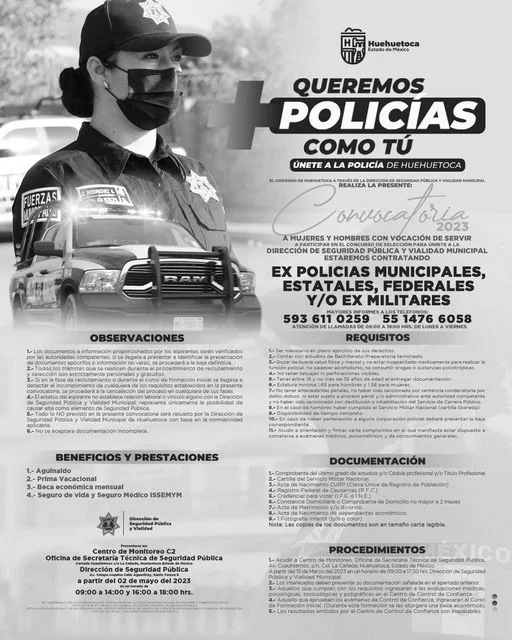 ¿Quieres ser parte de la Policia de Huehuetoca Te jpg