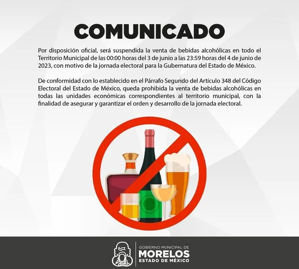 1685799036 Por Disposicion Oficial Sabado y Domingo de Ley Seca en jpg