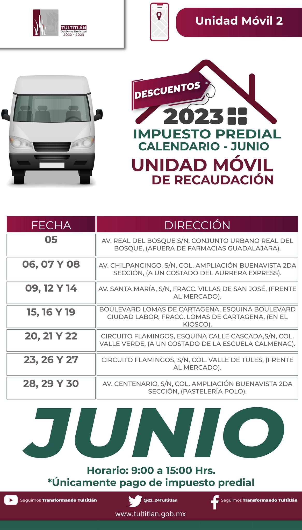 1685999901 777 Te informamos donde estara ubicada la UnidadMovil de Atencion al