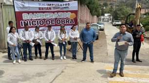 1686169599 EnVivo Banderazo de Inicio de obra en calle Cedro en