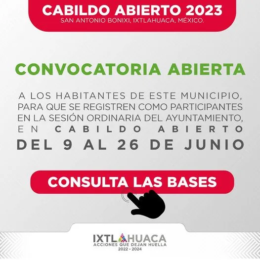 1686238126 Proximamente CabildoAbierto desde San Antonio Bonixi Consulta aqui las bases jpg