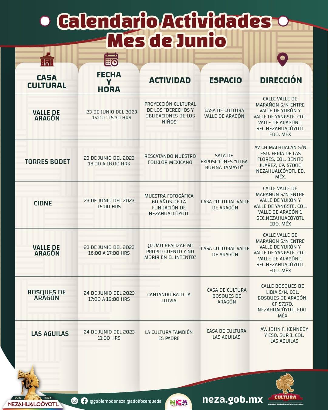 1686248001 785 Calendario No te pierdas de las ActividadesCulturales que tenemos