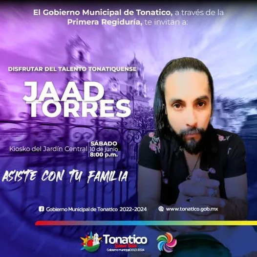 1686401676 Agendate manana sabado se presentara Jaad Torres en el Jardin jpg