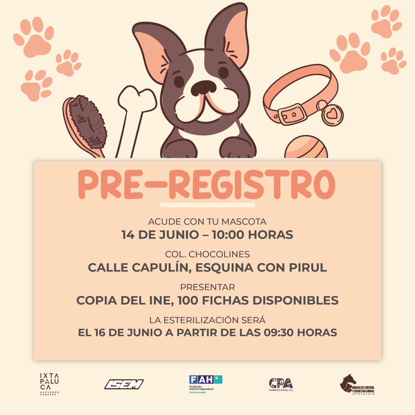 1686571877 68 NOVENA JORNADA GRATUITA DE ESTERILIZACION Este 14 de junio acude