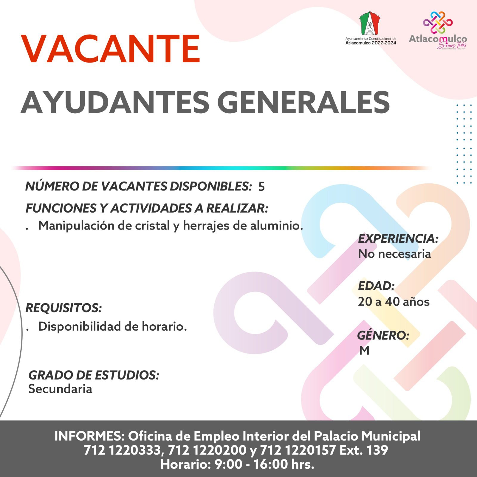 1686590365 782 ¡Te compartimos las vacantes de empleo correspondientes a esta semana