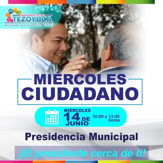 1686592061 Este Miercoles Ciudadano te esperamos en la Presidencia Municipal jpg