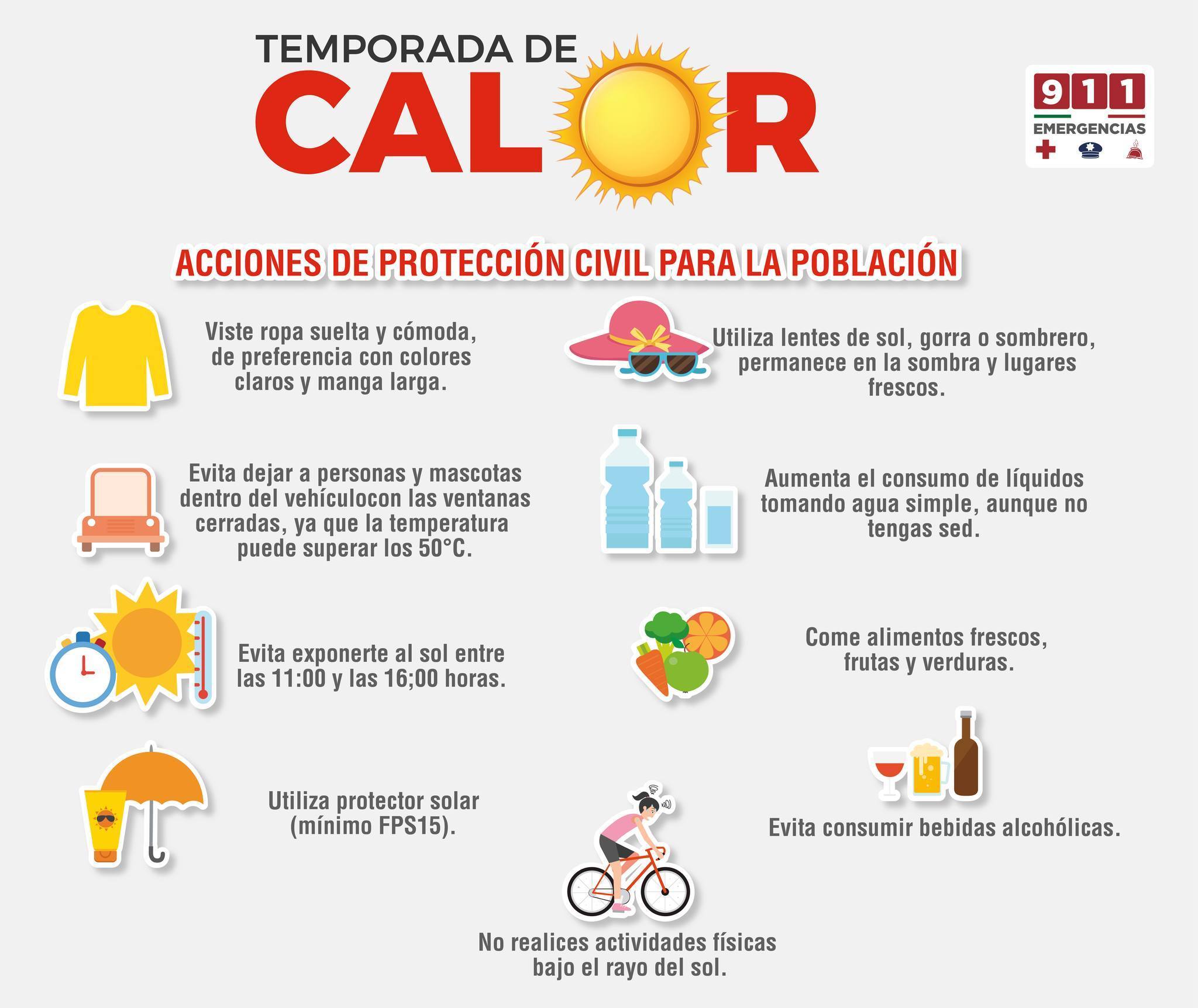 En esta temporada de calor el cuidado de la salud es importante, por lo