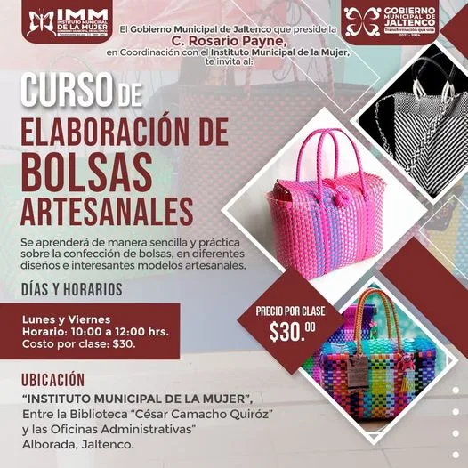 1686662927 CURSO DE ELABORACION DE BOLSAS ARTESANALES jpg