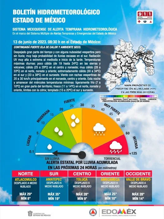 1686677930 BoletinMeteorologico 13 de Junio de 2023 jpg