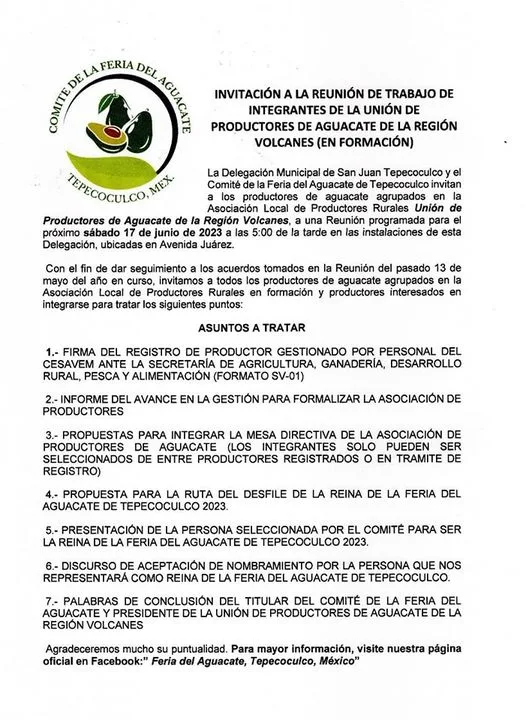 1686752341 INVITAN A LA REUNION DE TRABAJO DE INTEGRANTES DE LA jpg