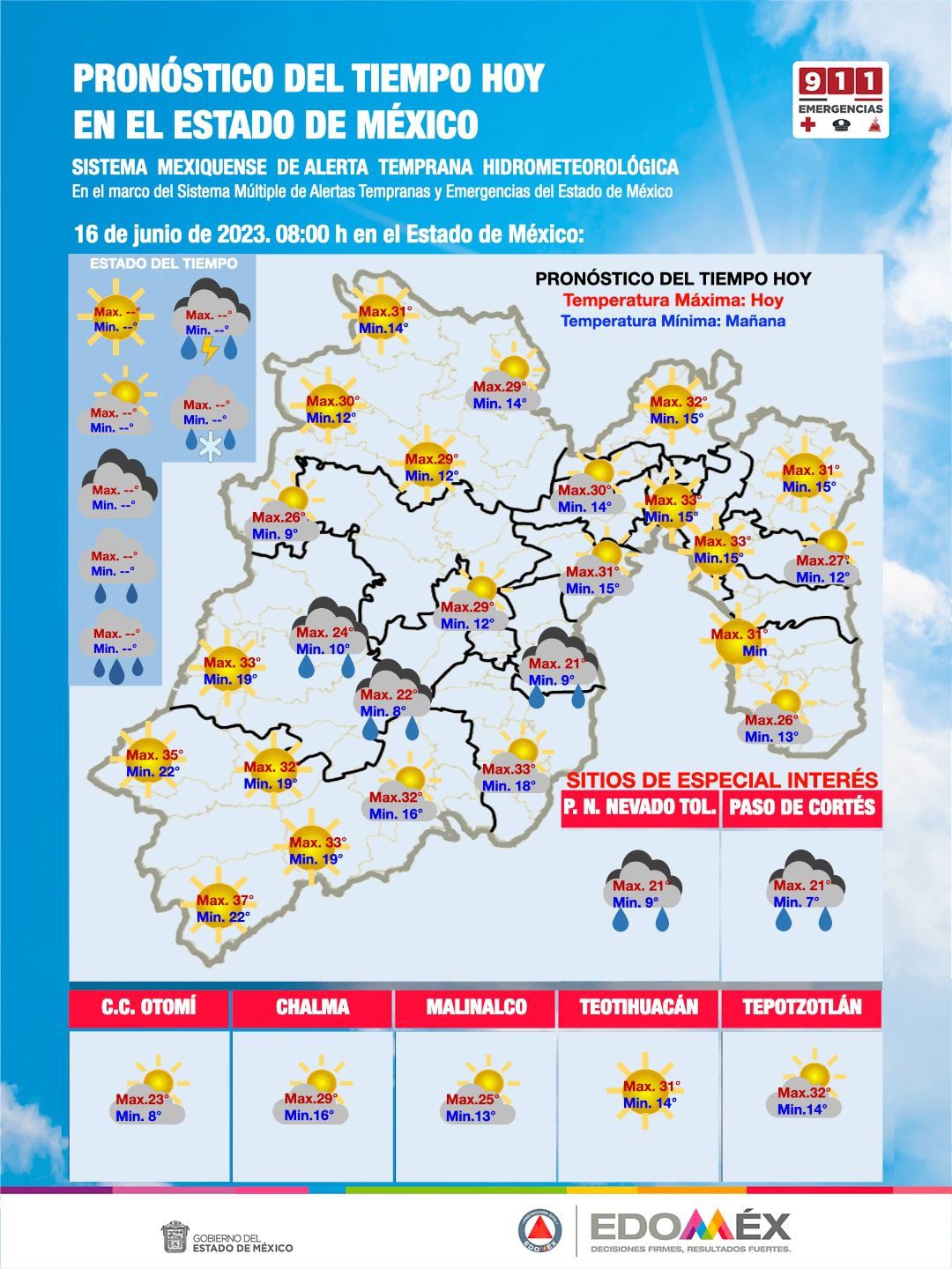 1686931222 436 BoletinMeteorologico 16 de Junio de 2023 Este viernes en