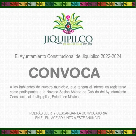 1686956152 El Ayuntamiento Constitucional de Jiquipilco 2022 2024 CONVOCA a traves de jpg