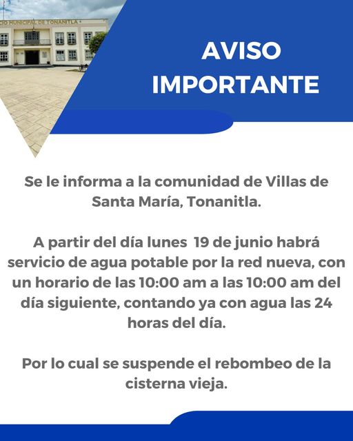 1687120245 Se le informa a la comunidad de Villas de Santa