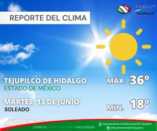 1687120844 ReporteDelClima Este martes 13 de junio en TejupilcoDeHidalgo tendra