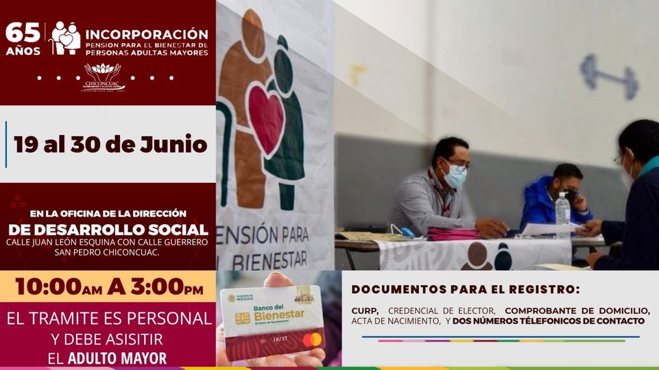 1687264968 INCORPORACION ADULTOS MAYORES 65 Y MAS Se le informa a