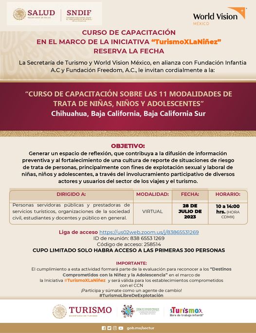 1687282123 CURSO DE CAPACITACION EN EL MARCO DE LA INICIATIVA TurismoXLaNinez