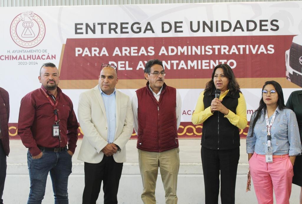 1687303579 GOBIERNO DE CHIMALHUACAN ENTREGA VEHICULOS A DIVERSAS AREAS ADMINISTRATIVAS